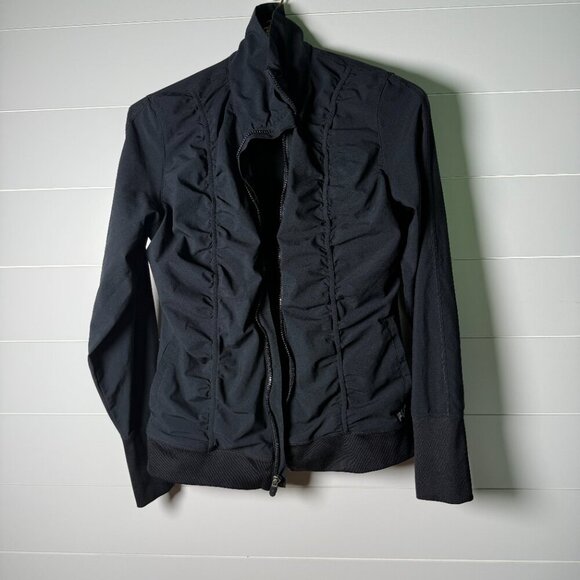 FILA- Women's Windbreaker Jacket Black Size Large Packable - Picture 3 of 10